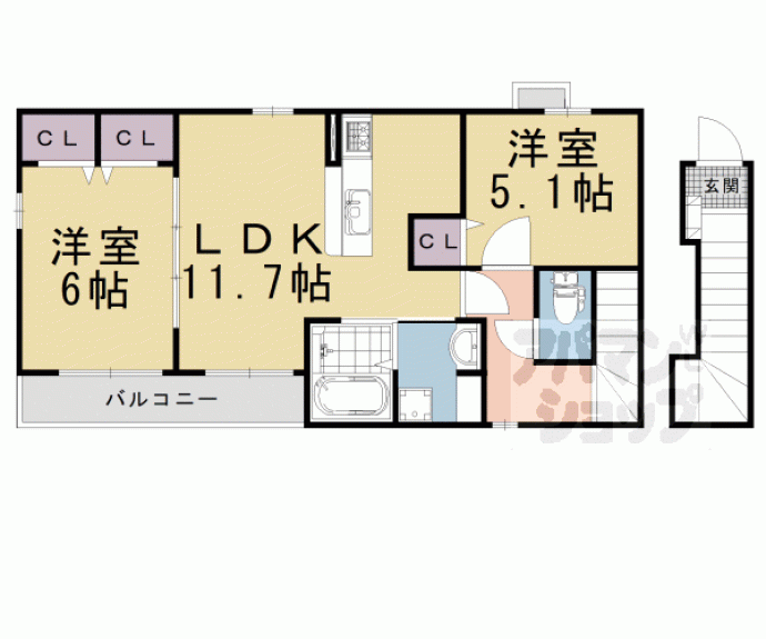 【シェモア】間取
