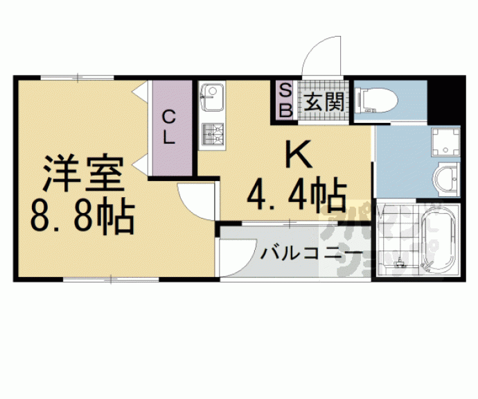 【スマートマンション夢ゾン大手筋】間取