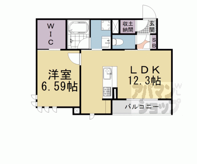 【シャーメゾン田中宮】間取