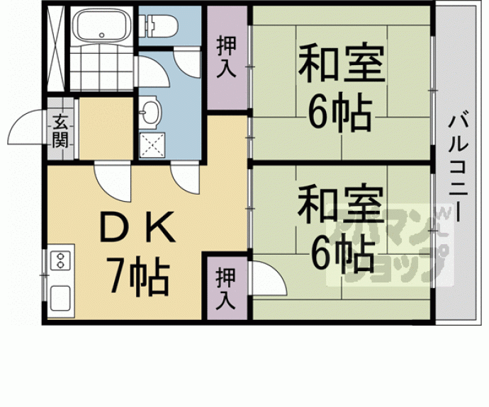 【アベニュー中路】間取