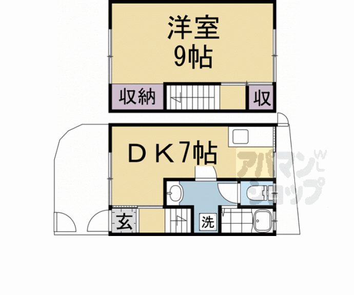 【木幡檜尾テラスハウス】間取