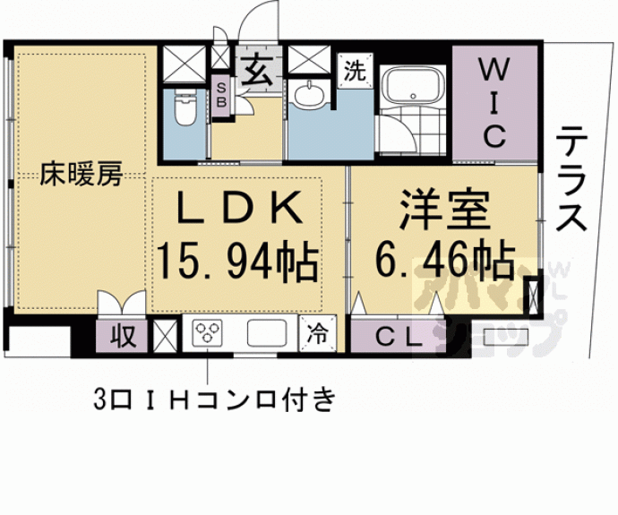 【プランドール神宮丸太町】間取