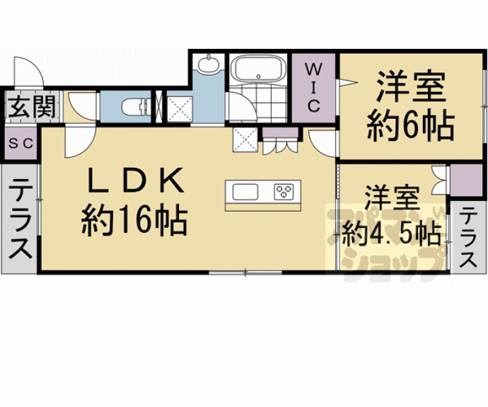 【Ｌａ　ｆｒａｉｓｅ下鴨】間取