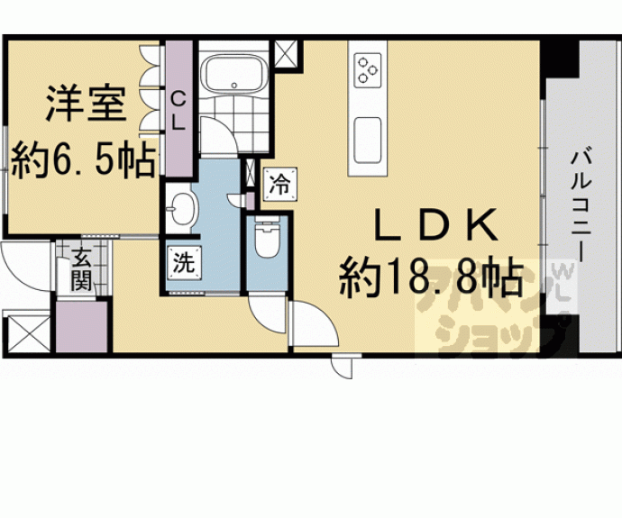 【Ｂｒｉｌｌｉａ京都松ヶ崎】間取