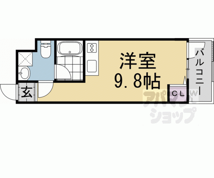 【スターアパートメント下鴨】間取