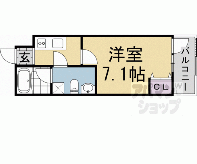 【スターアパートメント下鴨】間取