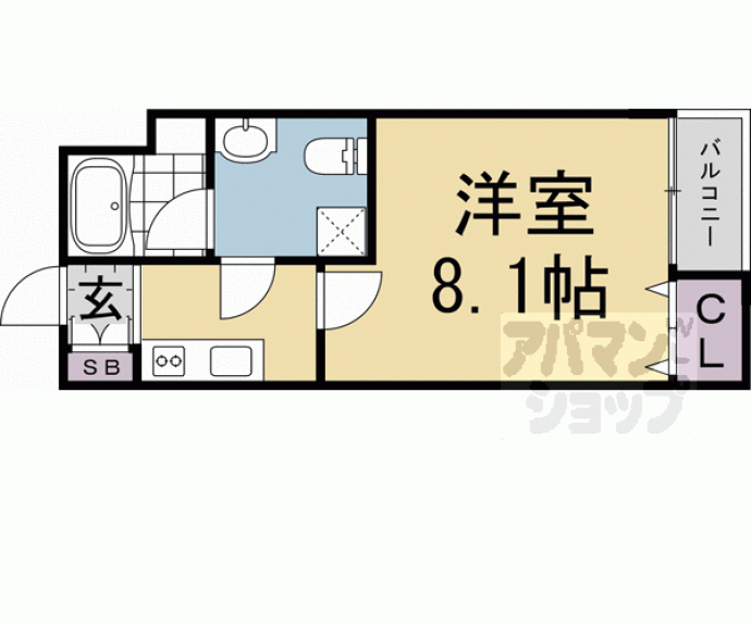 【スターアパートメント下鴨】間取