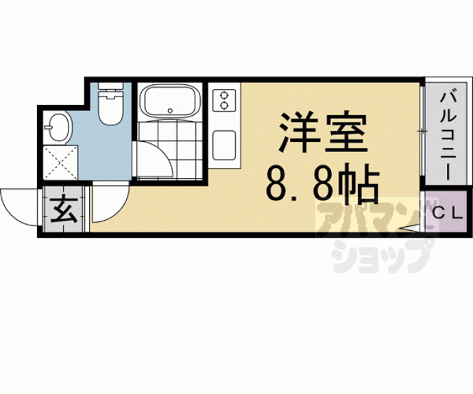 【スターアパートメント下鴨】間取