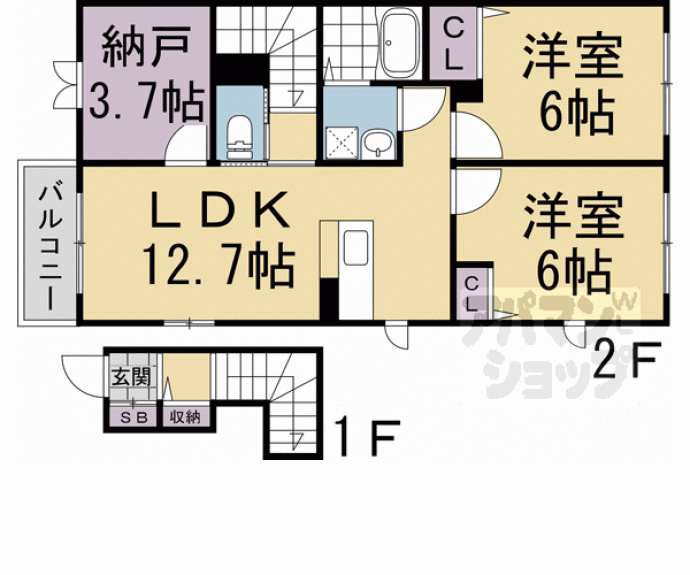 【シャーメゾンＴａｎｉｇｕｃｈｉ】間取