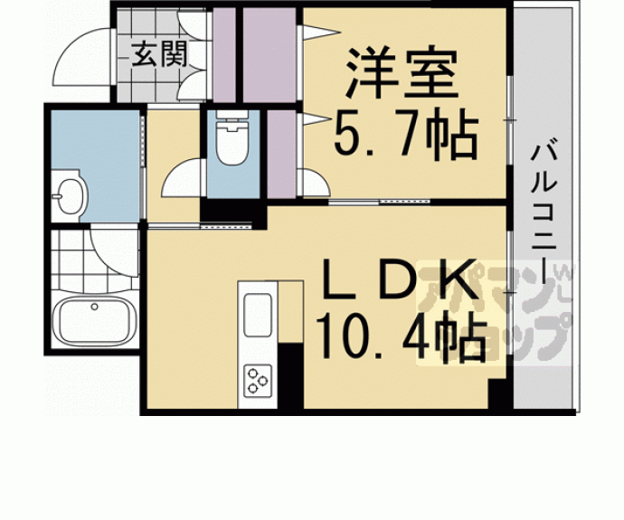 【シャーメゾン笹りんどう】間取
