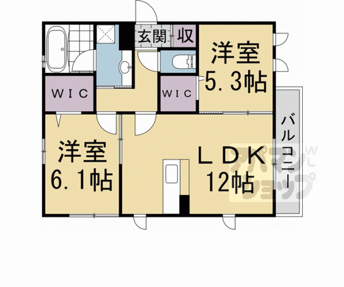 【ＷＡＴＡＲＩハイツ】間取