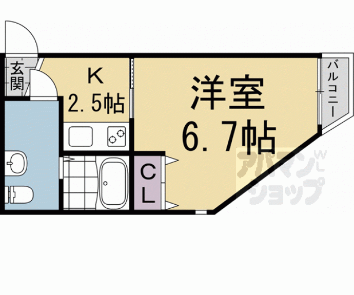 【桃山HATCH】間取