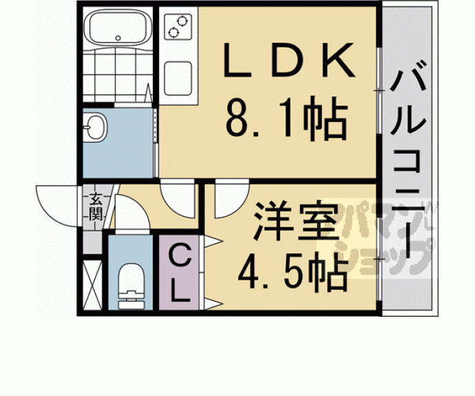 【桃山ＨＡＴＣＨ】間取