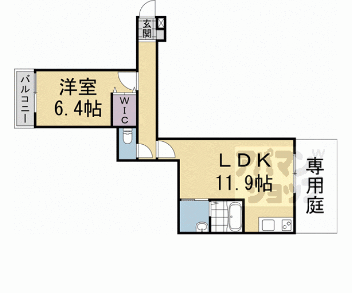 【桃山HATCH】間取