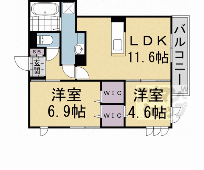 【プレジール平安】間取