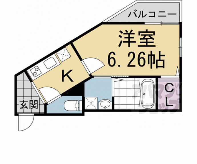 【KTIレジデンス深草】間取