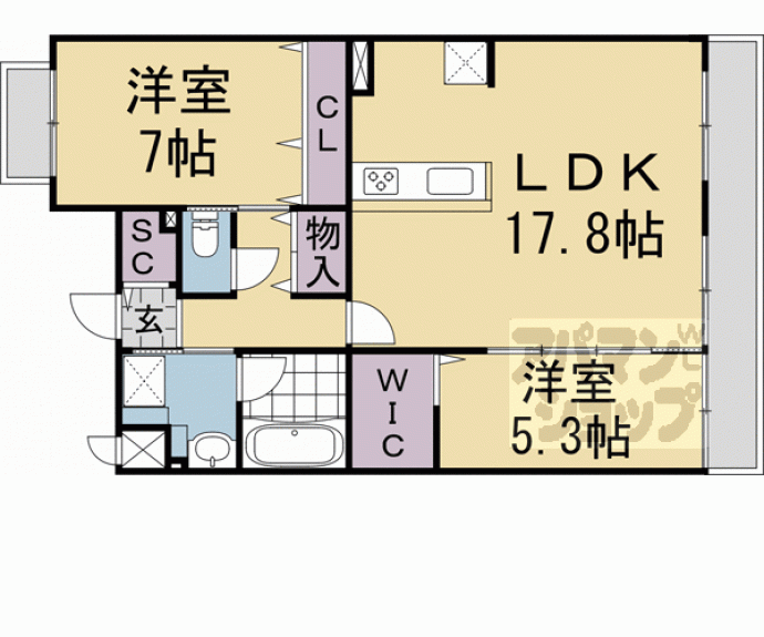 【Ｂｒａｎｃｈｅ　Ｍｏｍｏｙａｍａ】間取