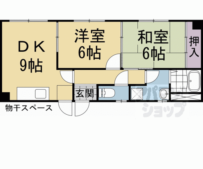 【パルコーポ久御山】間取