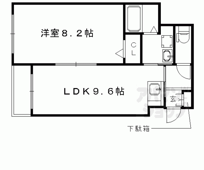 【クレアーレ五条大宮】間取
