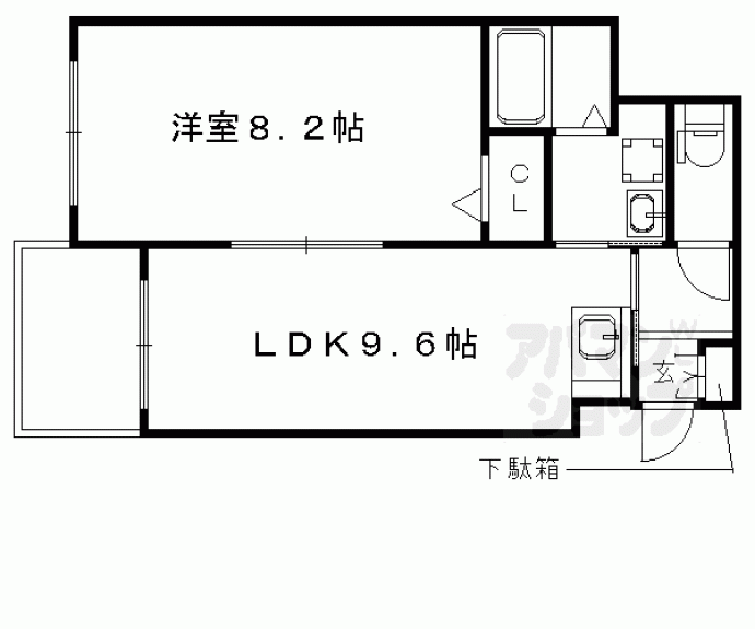【クレアーレ五条大宮】間取