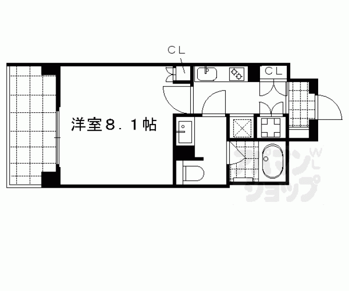 【リーガル京都御所西Ⅱ】間取