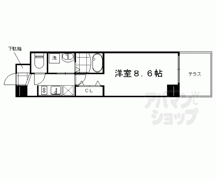 【ＥＳＣＡＳＡ京都西陣】間取