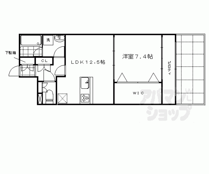 【グレースろうじ】間取