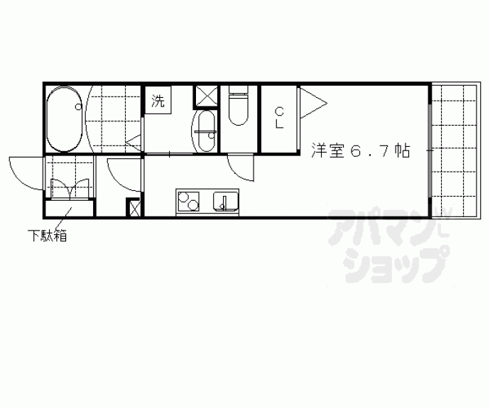 【シュロス京西陣】間取