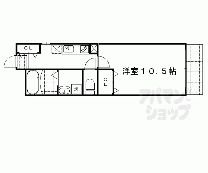 【グランレブリー御所西Ⅱ】間取