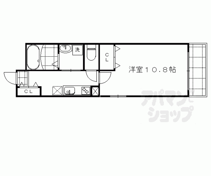 【グランレブリー御所西Ⅱ】間取
