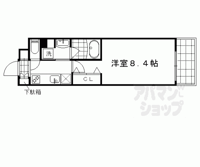 【ベラジオ西陣聚楽Ⅱ】間取