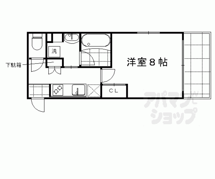 【ベラジオ西陣聚楽Ⅱ】間取