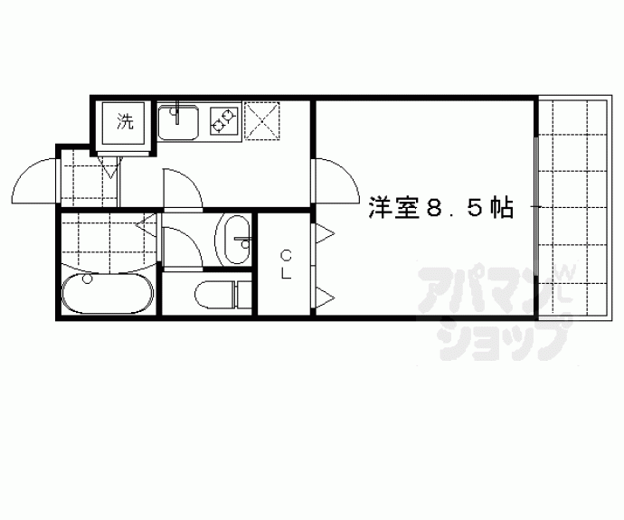 【アールグランツ盧山寺千本】間取