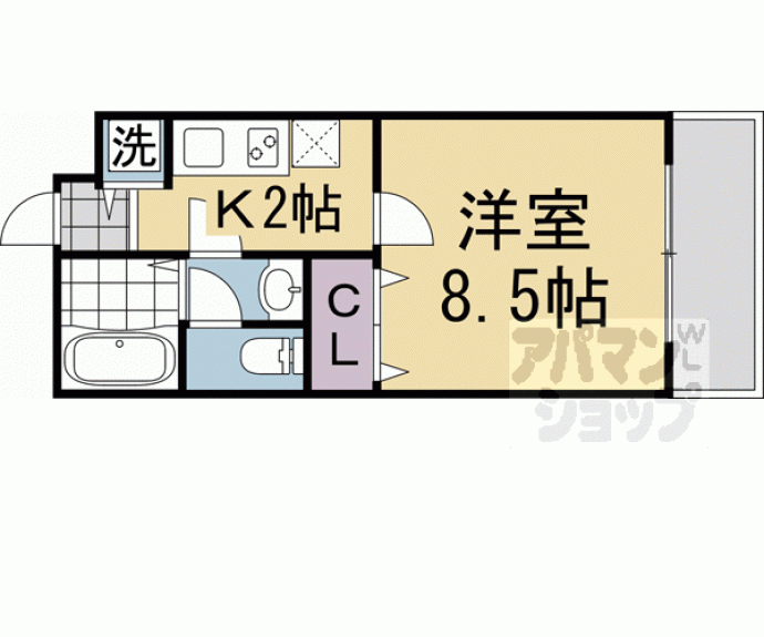 【アールグランツ盧山寺千本】間取