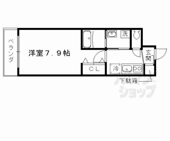 【KCCフラット河原町】間取