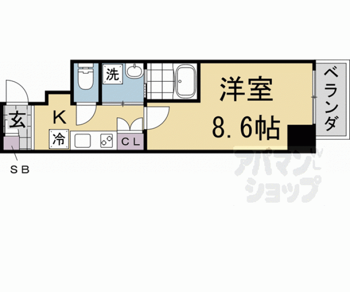 【ＫＣＣフラット河原町】間取