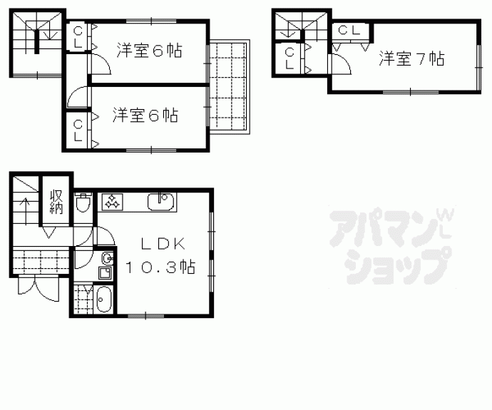 【前之町貸家４６８】間取