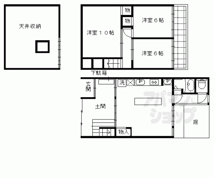 【相国寺門前町貸家６７０－７】間取