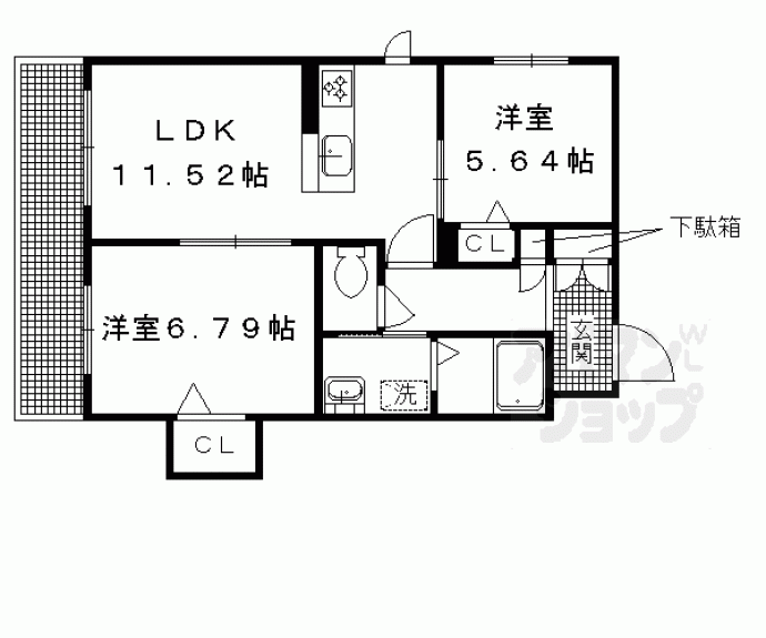 【シャーメゾン御前西】間取