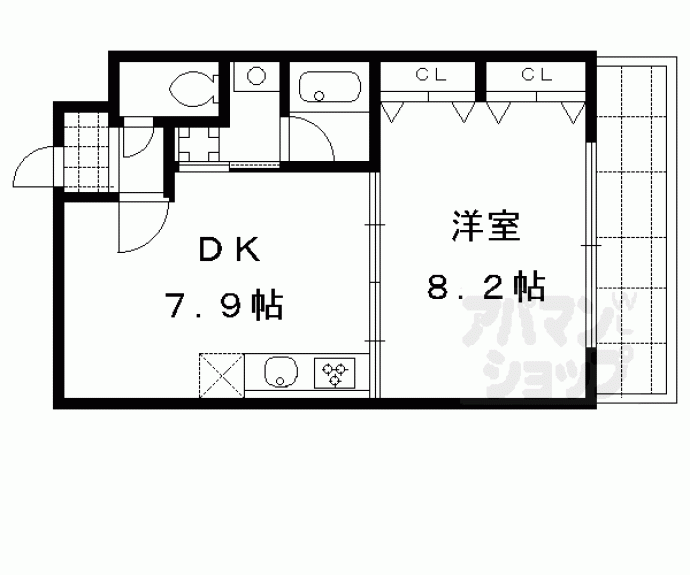 【カーサ御所西】間取