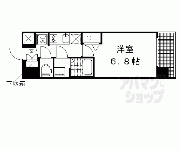 【プレサンス京都二条 京華】間取