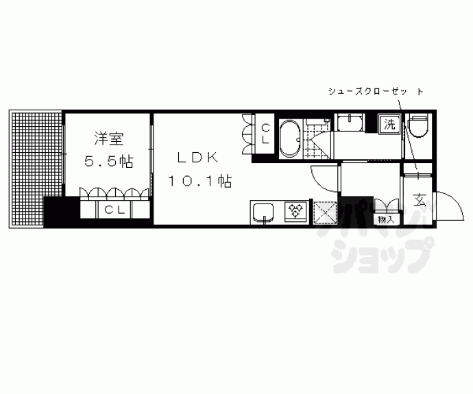 【リーガル京都二条城北】間取