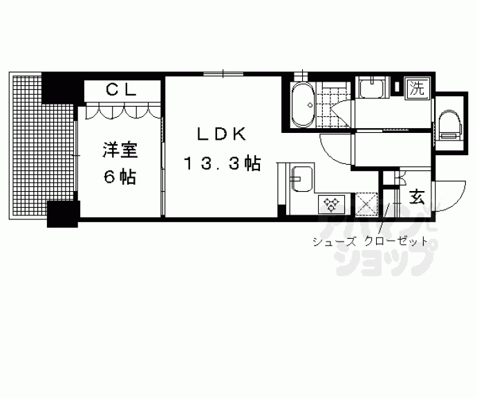 【リーガル京都二条城北】間取
