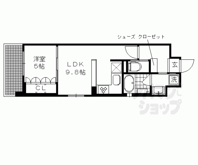 【リーガル京都二条城北】間取