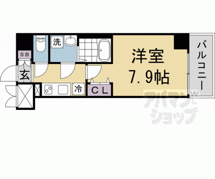 【プレサンス京都北野白梅町】間取