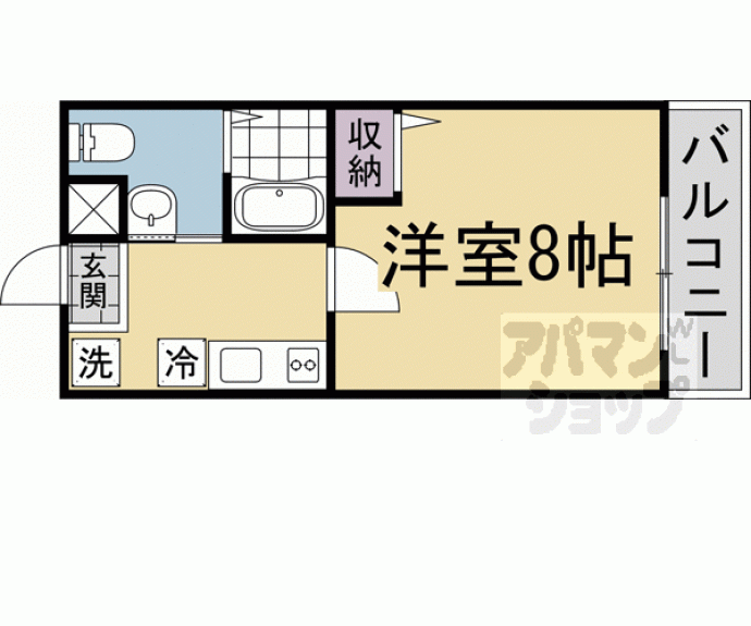 【フラッティ丸太町御前】間取