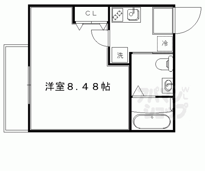 【サントス竪社】間取