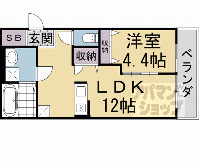 【グランエミシス等持院】間取
