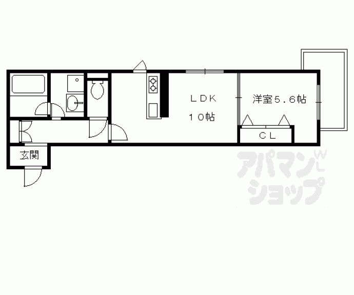 【シャーメゾン御所西】間取