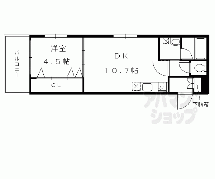 【ベラジオ京都円町】間取